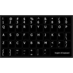 Keyboard stickers - main replacement set