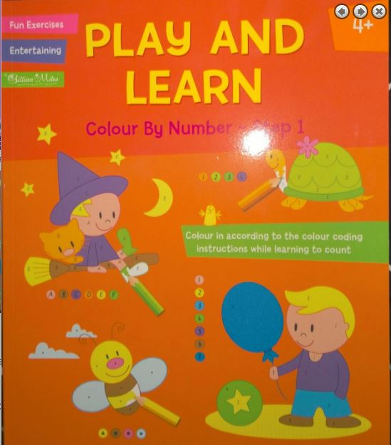 Colour by number books for kids