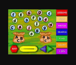 Kids first step to reading is learning the alphabet in this educational computer game