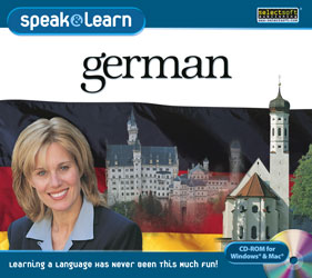 Learn German with language learning programs for Windows available on disc or digital download