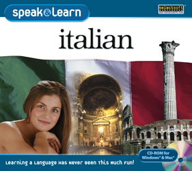 Learn Italian with language learning programs for Windows available on disc or digital download