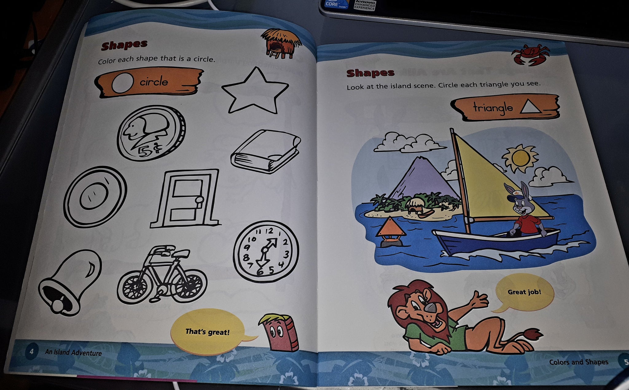 Reader Rabbit Workbooks Pages Reader Rabbit Preschool Colours & Shapes workbook – Aussie Kids Software