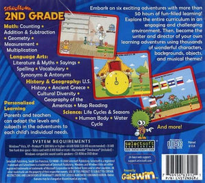 Schooltown 2nd Grade cd-rom version 32-bit only