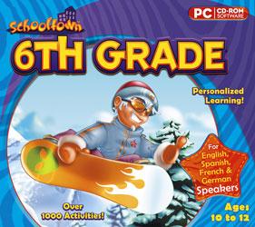 Schooltown 6th Grade cd-rom version 32-bit only
