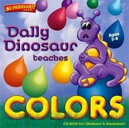 Dally Dinosaur educational game for toddlers and preschoolers to learn about colours